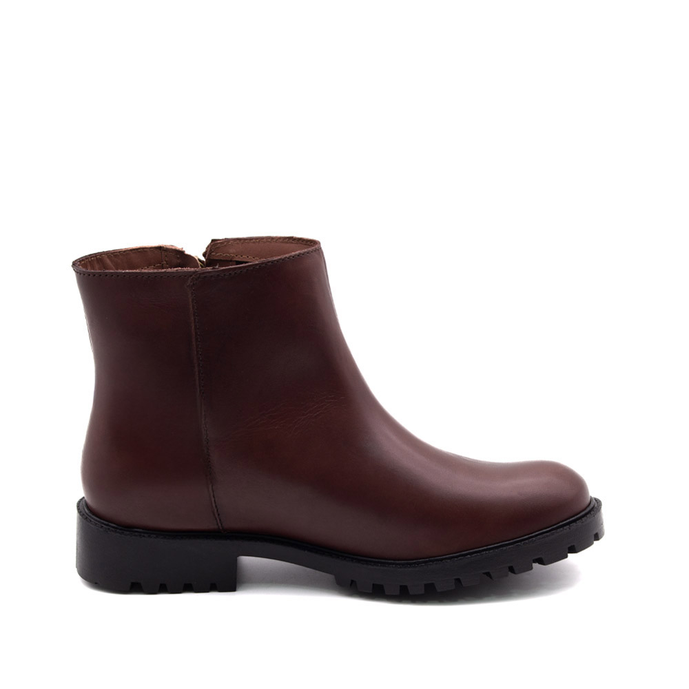 Bota Celine Cano Baixo em Couro Bravvo Mocca - 4872BM