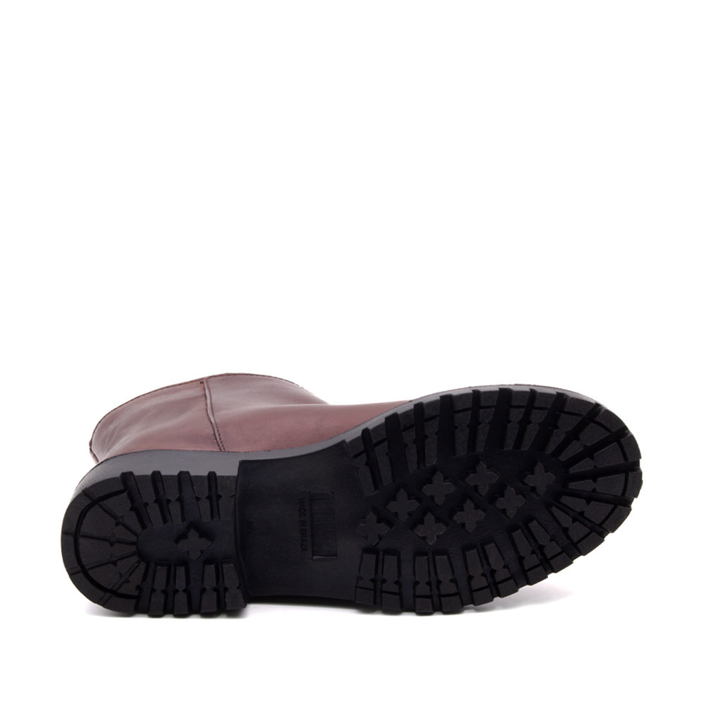 Bota Celine Cano Baixo em Couro Bravvo Mocca - 4872BM