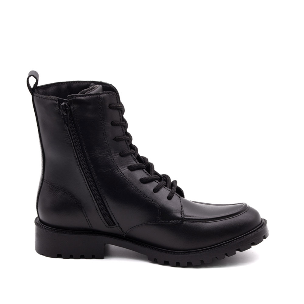 Bota Celine Cano Médio em Couro Bravvo Preta - 4871BP