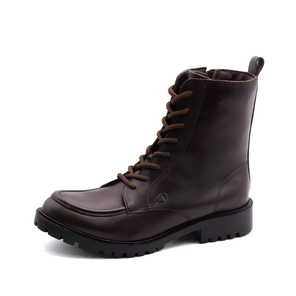 Bota Celine Cano Médio em Couro Bravvo Tabaco - 4871BT