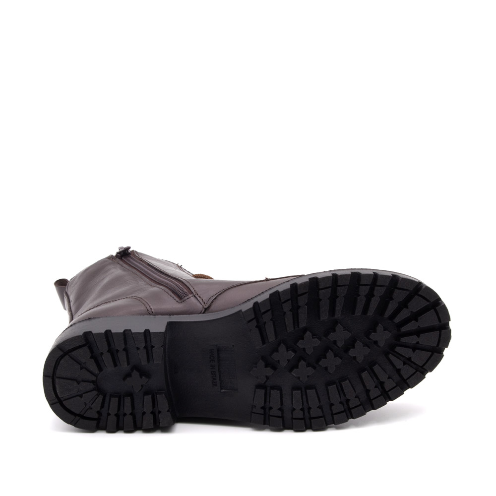 Bota Celine Cano Médio em Couro Bravvo Tabaco - 4871BT