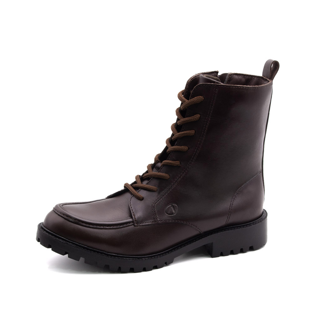 Bota Celine Cano Médio em Couro Bravvo Tabaco - 4871BT