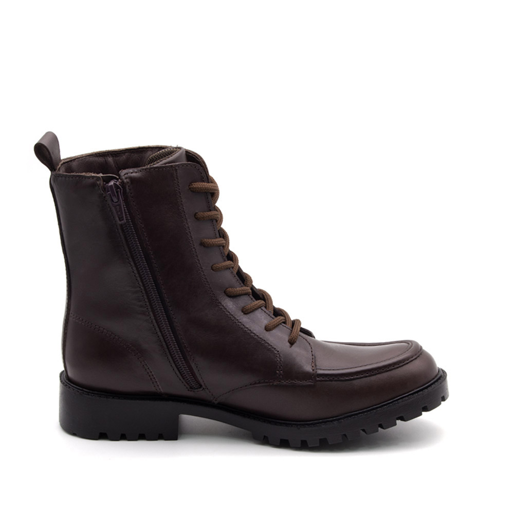 Bota Celine Cano Médio em Couro Bravvo Tabaco - 4871BT