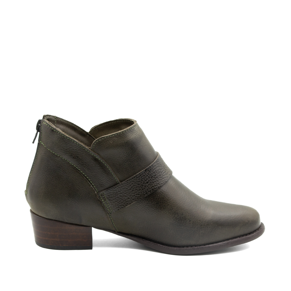 Bota Duna Cano Baixo em Couro Senna Army - 4636SA