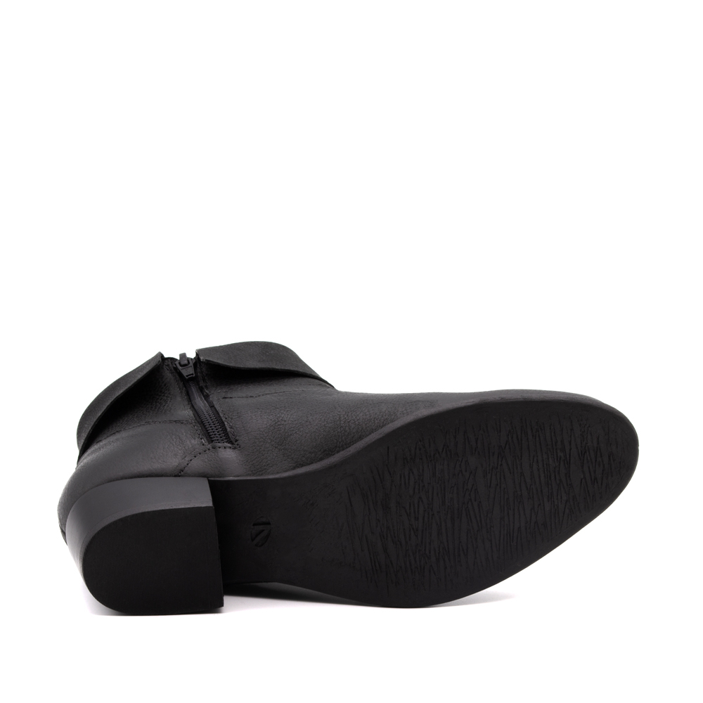 Bota Duna Cano Baixo em Couro Senna Preto - 4637SP
