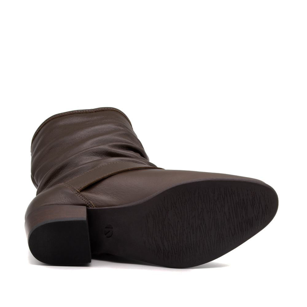 Bota Duna Cano Médio em Couro Alfa Café - 4635AC Bota Duna Cano Médio em Couro Alfa Café - 4635AC