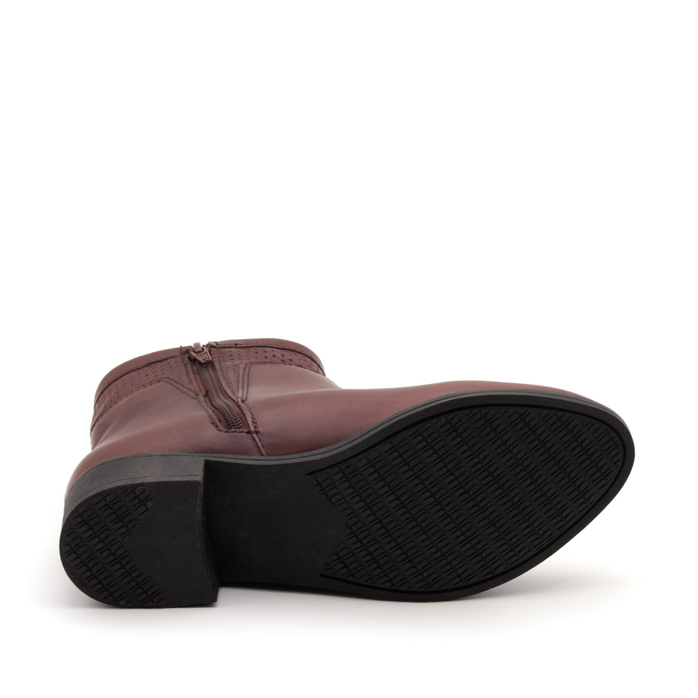 Bota Essenza Cano Baixo em Couro Bravvo Mocca - 4335BM