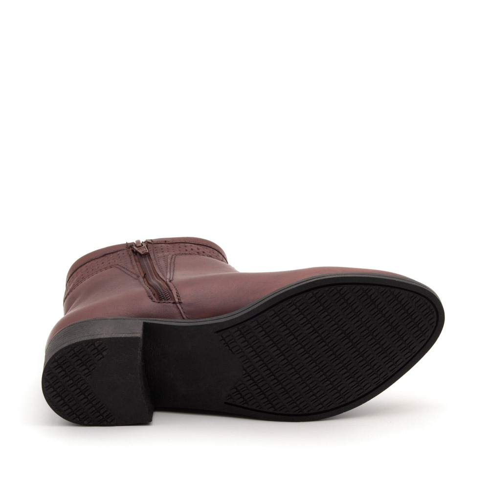 Bota Essenza Cano Baixo em Couro Bravvo Mocca - 4335BM Bota Essenza Cano Baixo em Couro Bravvo Mocca - 4335BM