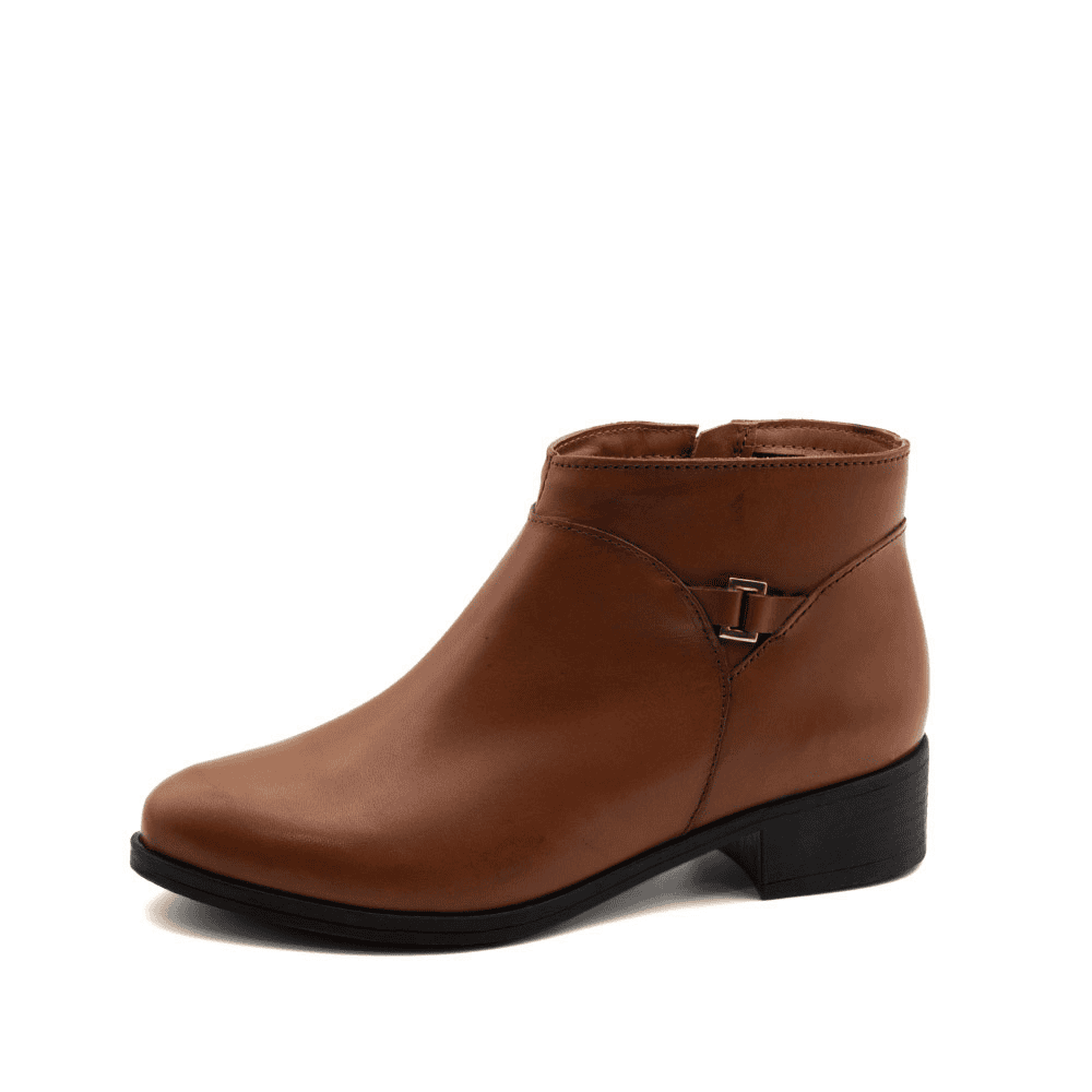 Bota Essenza Cano Baixo em Couro Bravvo Tan - 4330BT Bota Essenza Cano Baixo em Couro Bravvo Tan - 4330BT