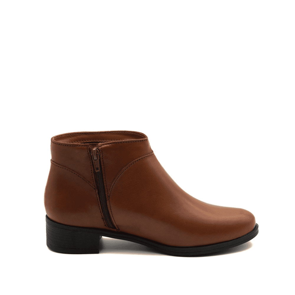 Bota Essenza Cano Baixo em Couro Bravvo Tan - 4330BT Bota Essenza Cano Baixo em Couro Bravvo Tan - 4330BT