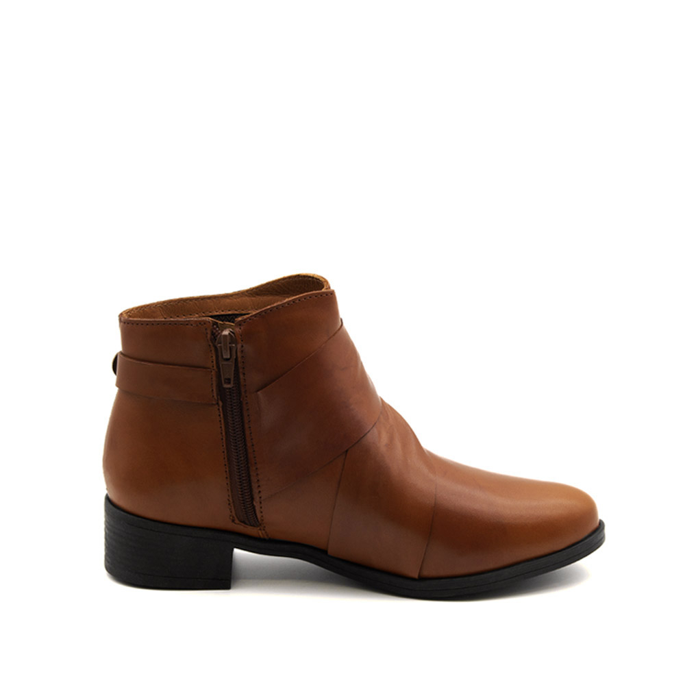 Bota Essenza Cano Baixo em Couro Bravvo Tan - 4333BT