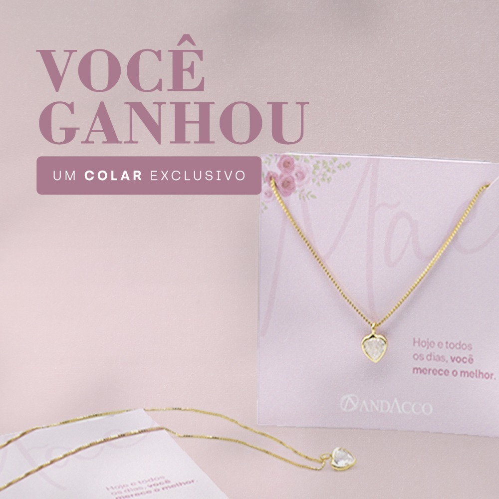 Colar com pingente