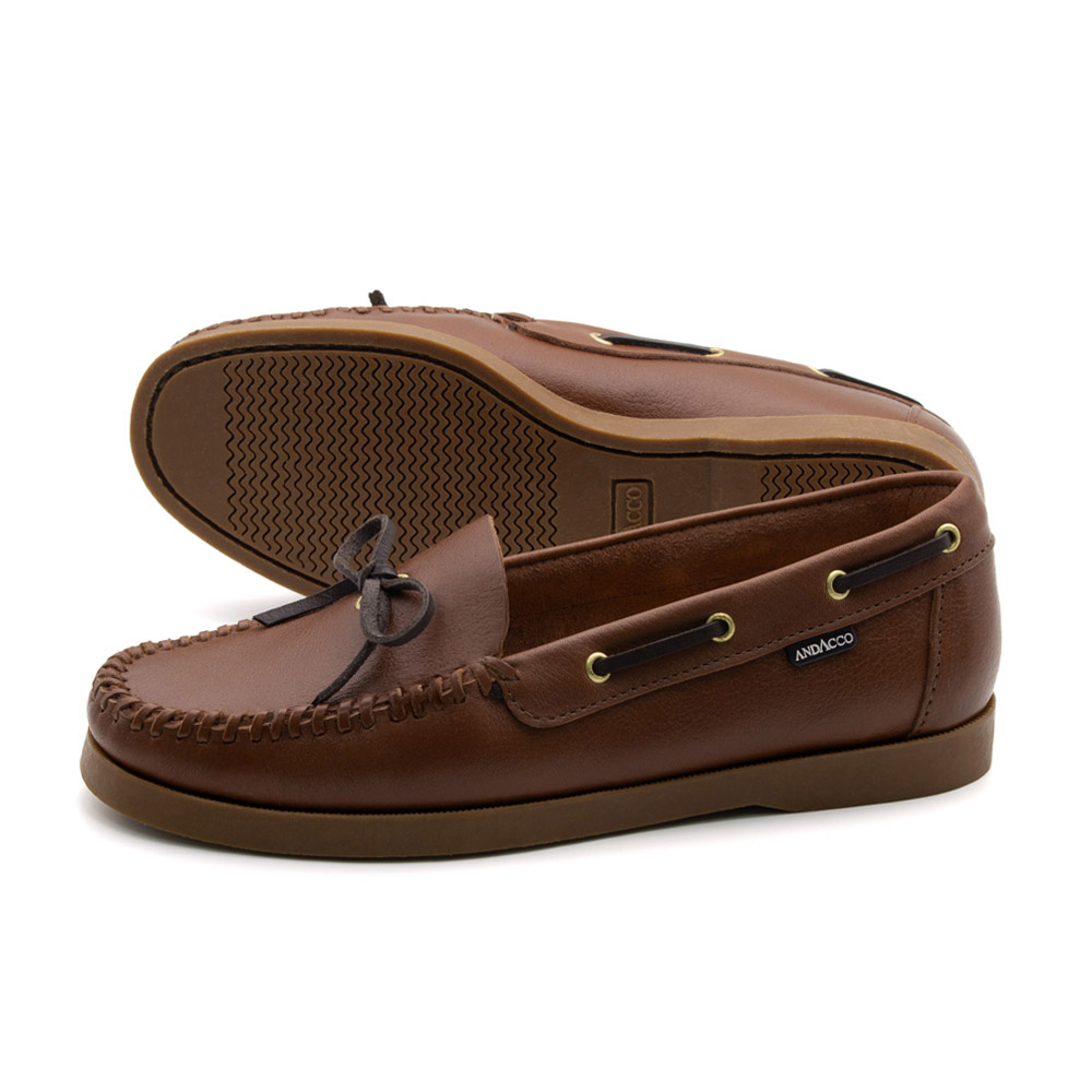 Mocassim Feminino Caribe em Couro Alfa Conhaque - 3951AC