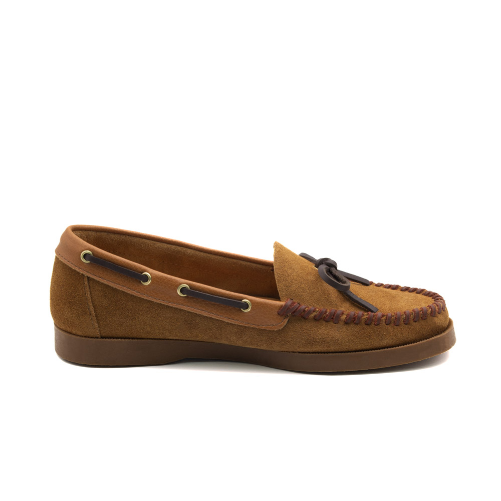 Mocassim Feminino Caribe em Couro Camurça Desert - 3951CD