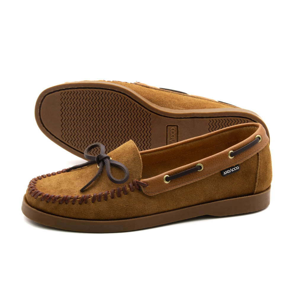 Mocassim Feminino Caribe em Couro Camurça Desert - 3951CD