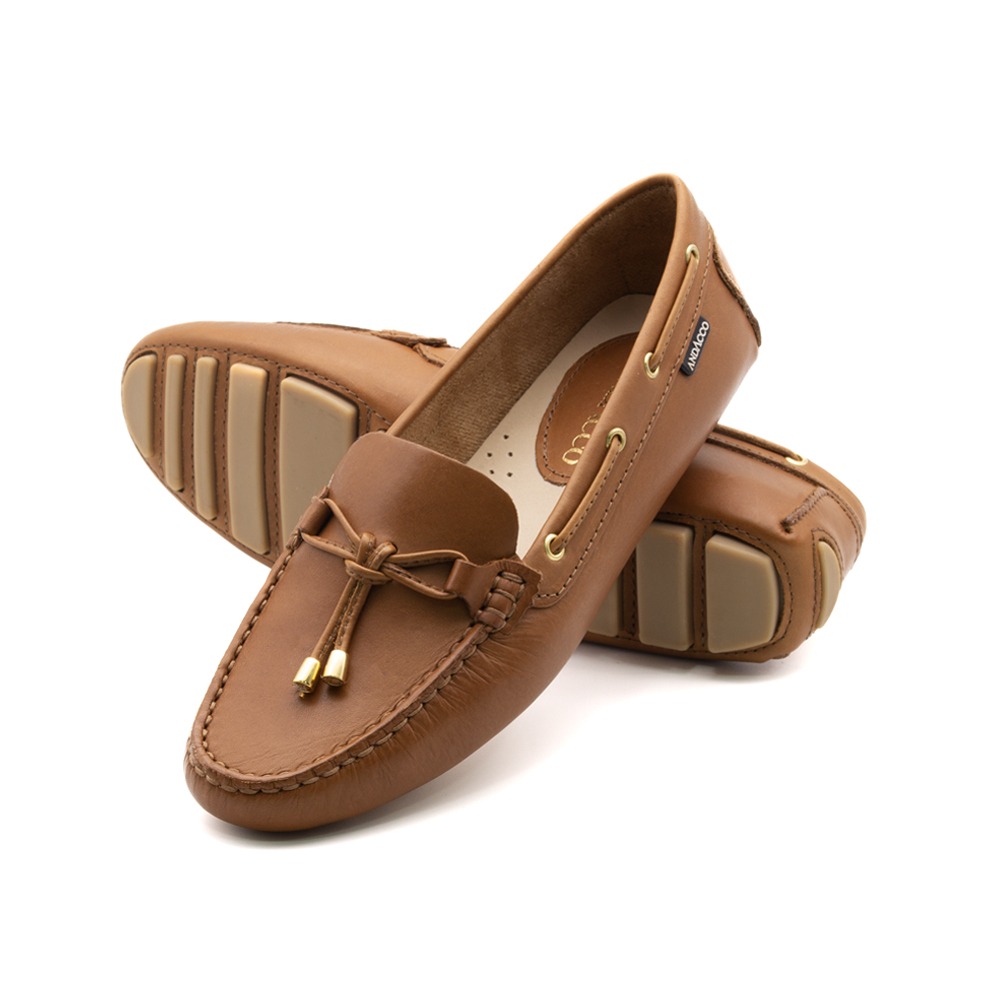 Mocassim Feminino em Couro Bravvo Tan - 3609BT Mocassim Feminino em Couro Bravvo Tan - 3609BT