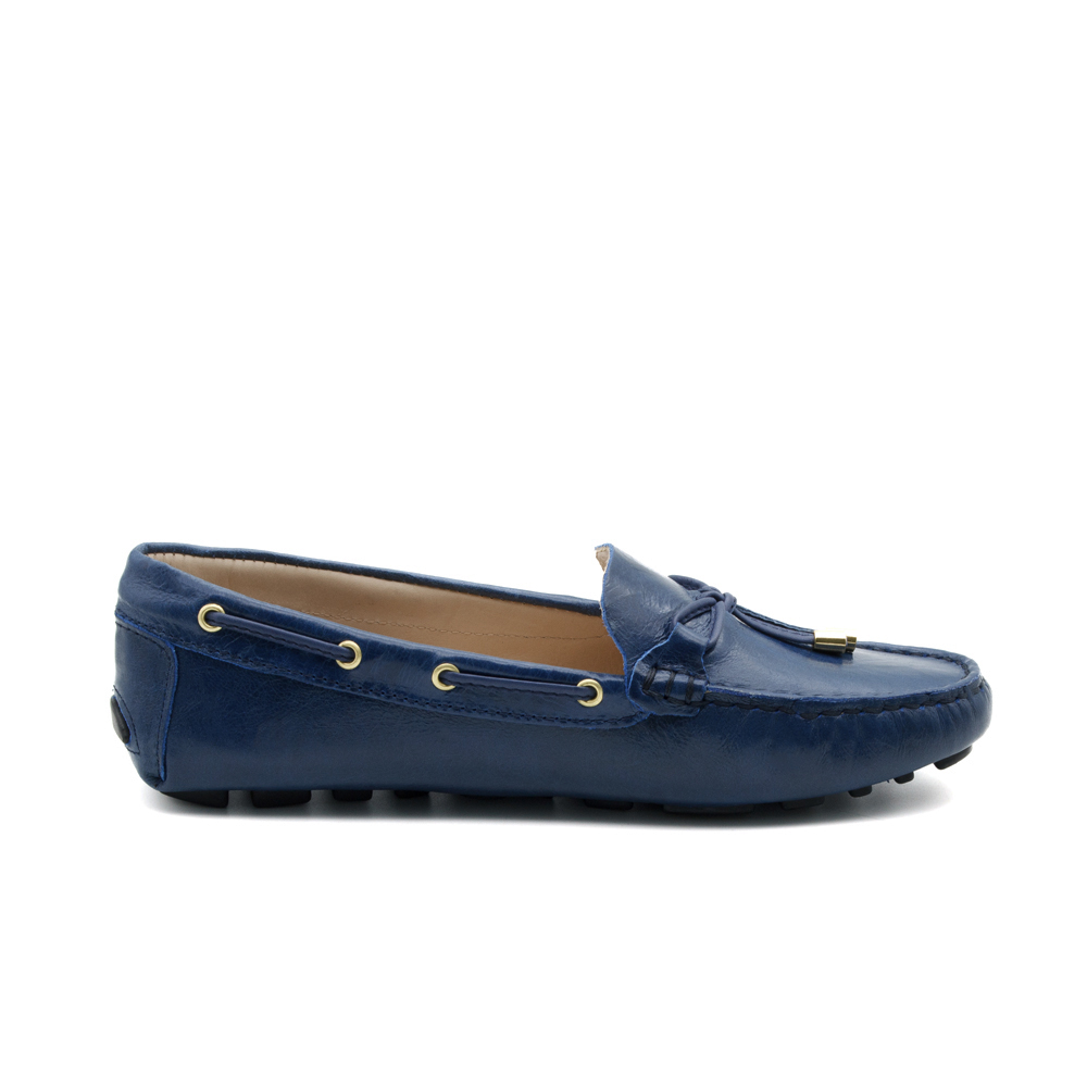 Mocassim Feminino em Couro Crush Anil - 3609CA