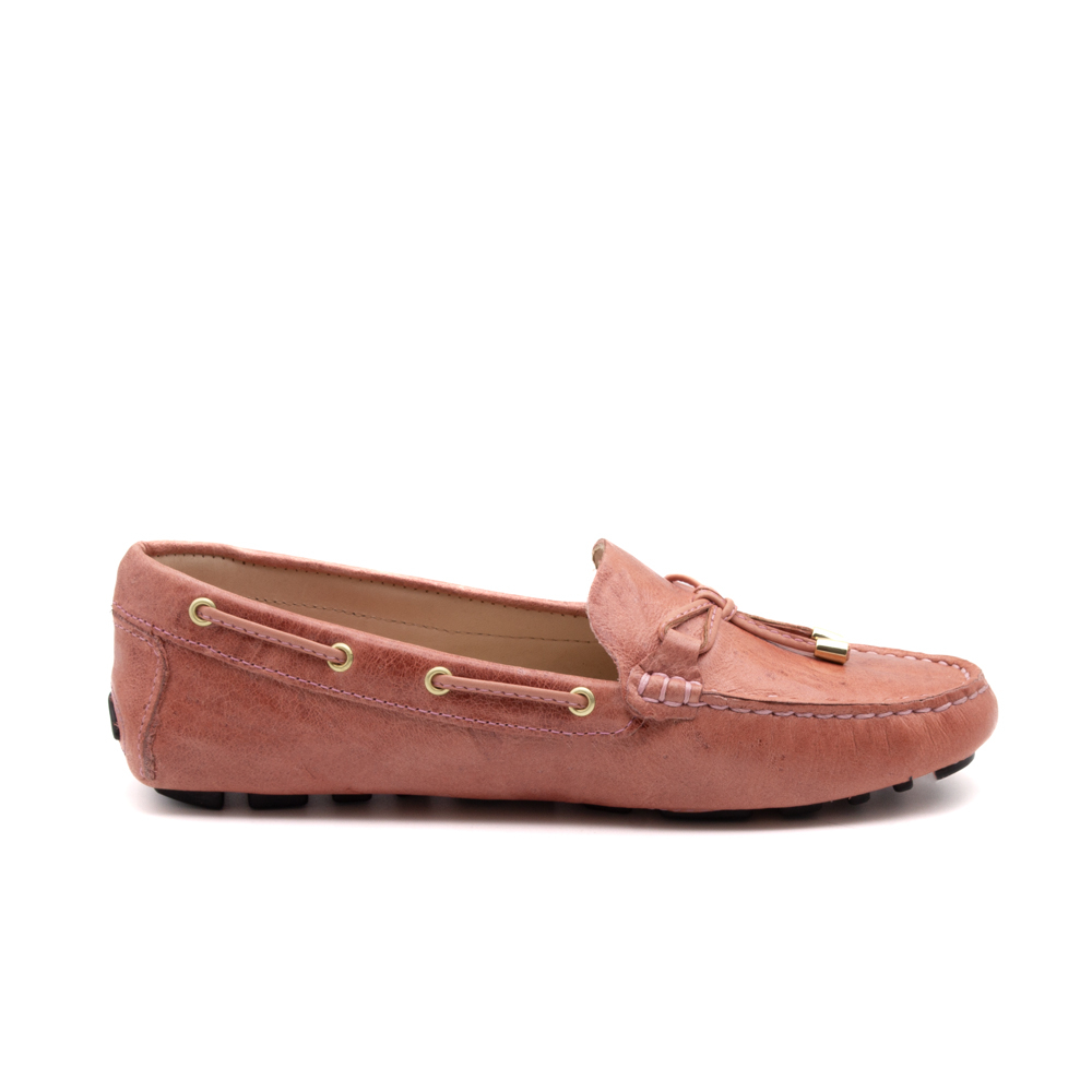 Mocassim Feminino em Couro Crush Rosa - 3609CR