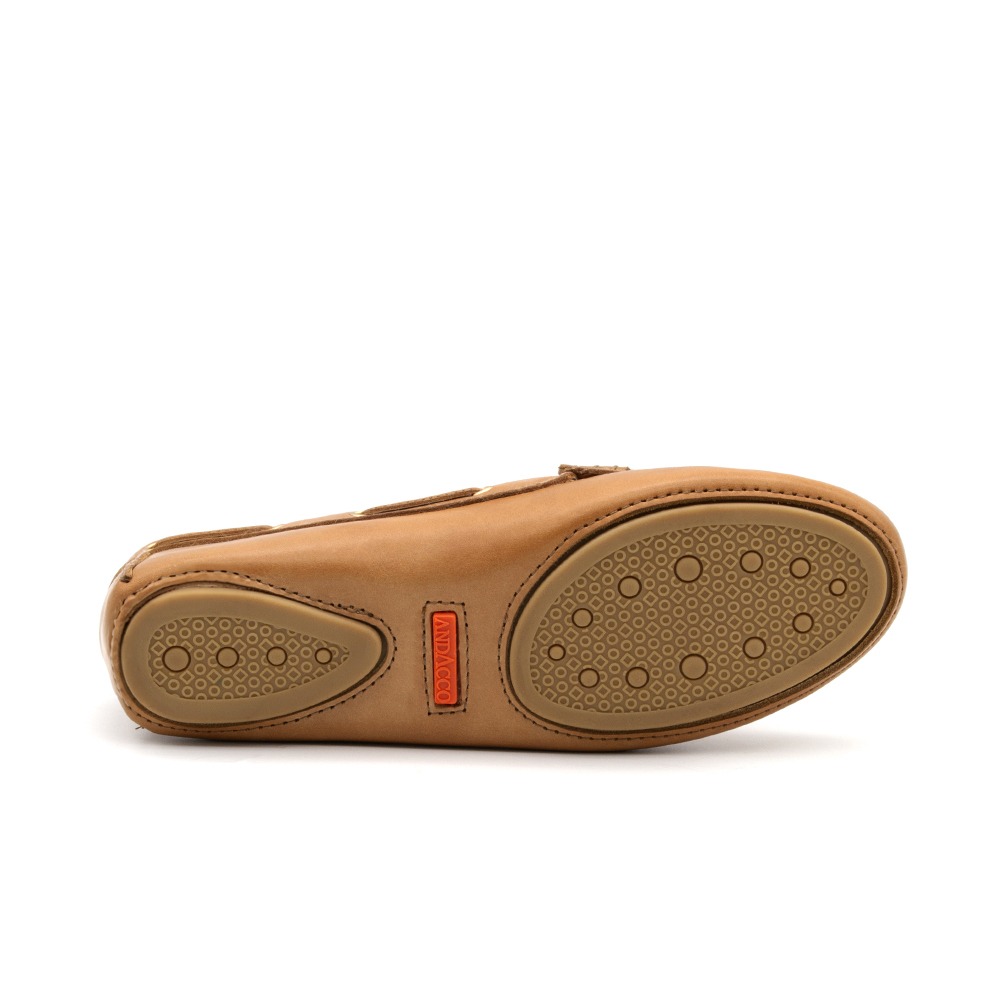 Mocassim Feminino em Couro Gales Camel - 3609GC Mocassim Feminino em Couro Gales Camel - 3609GC