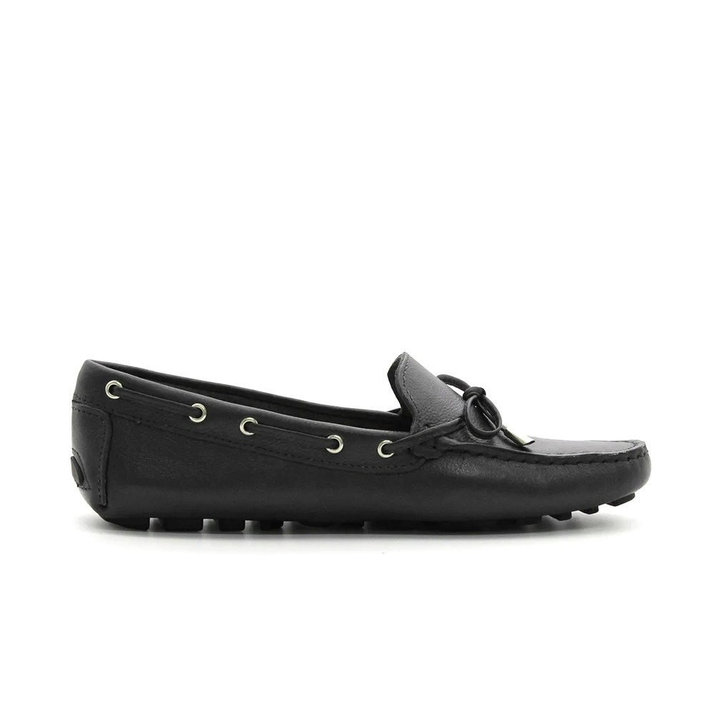 Mocassim Feminino em Couro Solare Preto - 3352SP