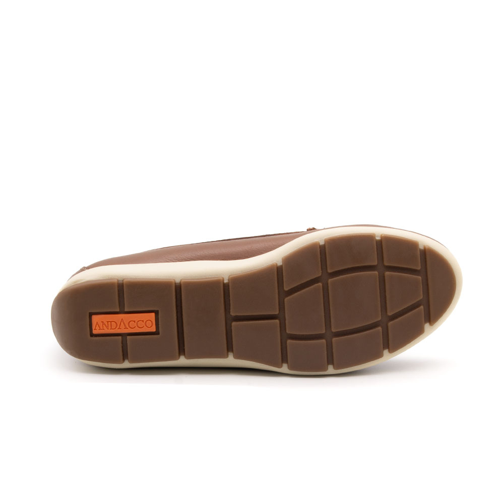 Mocassim Feminino Julia em Couro Alfa Conhaque - 47011AC Mocassim Feminino Julia em Couro Alfa Conhaque - 47011AC