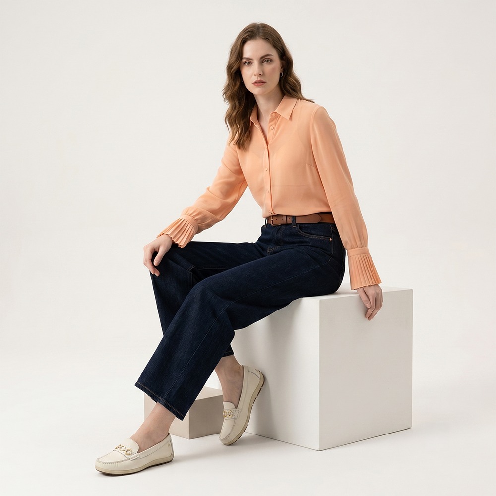 Mocassim Feminino Julia em Couro Alfa Lua - 47019AL