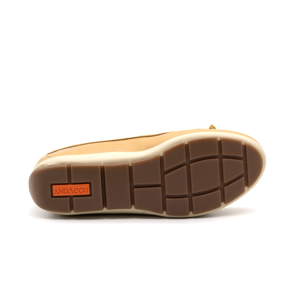 Mocassim Feminino Julia em Couro Alfa Mel - 47016AM Mocassim Feminino Julia em Couro Alfa Mel - 47016AM