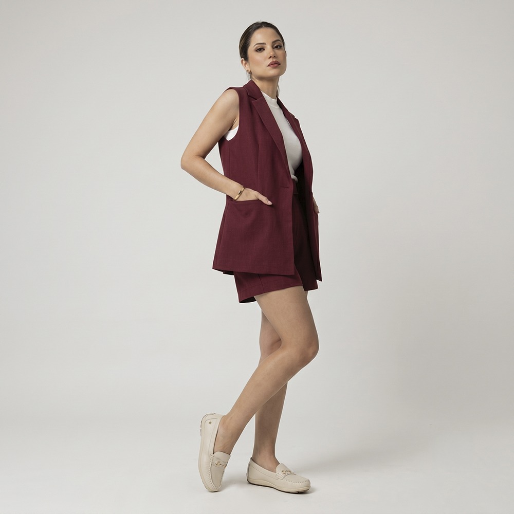Mocassim Feminino Julia em Couro Alfa Off White - 47005AO Mocassim Feminino Julia em Couro Alfa Off White - 47005AO