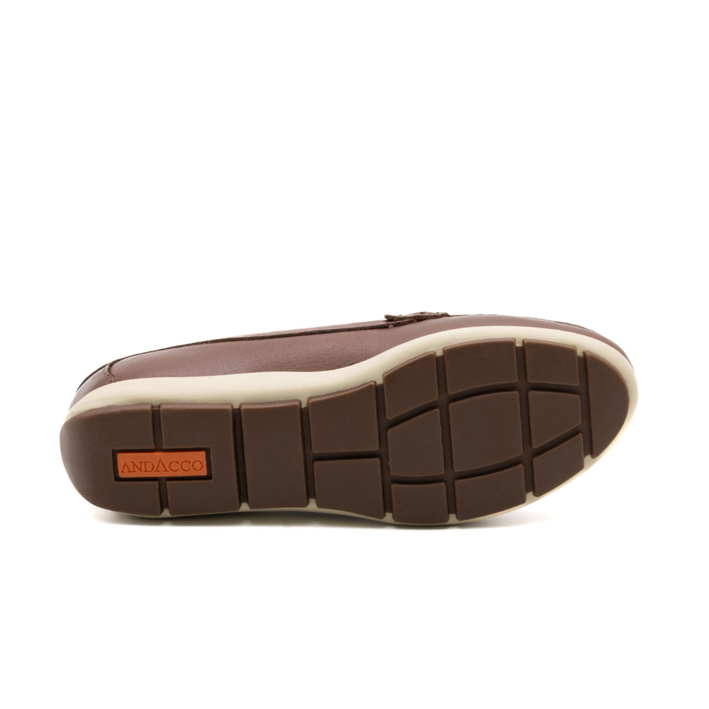 Mocassim Feminino Julia em Couro Alfa Sépia - 47018AS