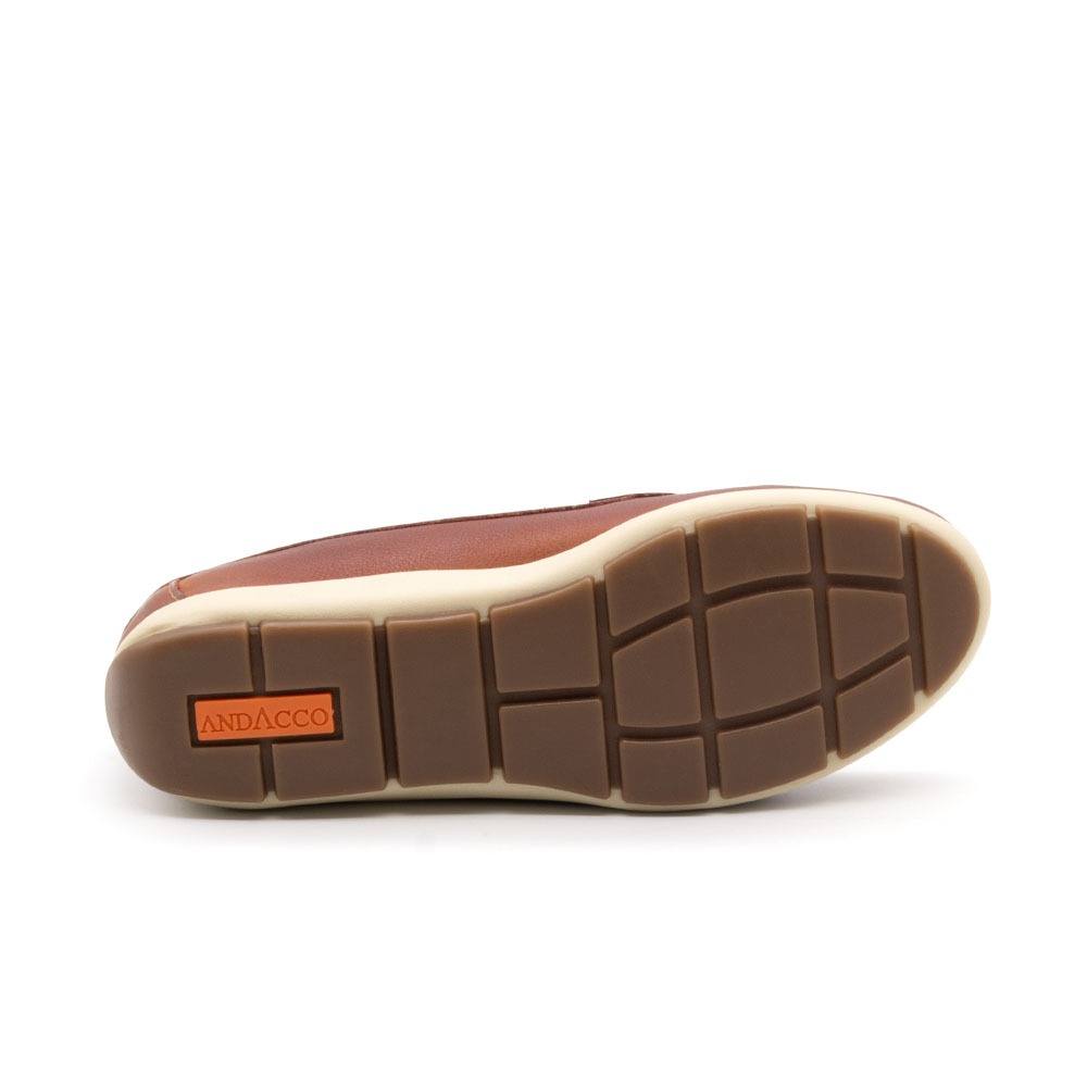 Mocassim Feminino Julia em Couro Senna Rust - 47005SR