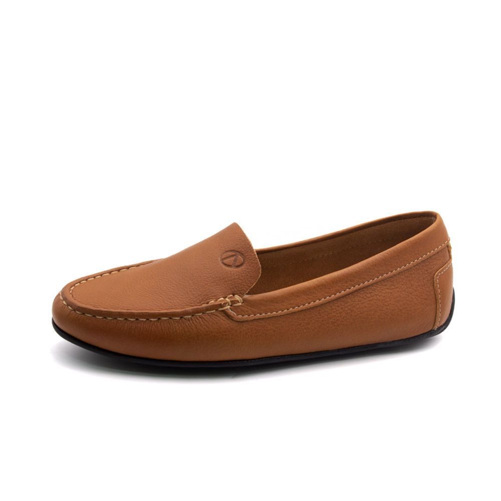 Mocassim Feminino Liv em Couro Alfa Tan - 36009AT Mocassim Feminino Liv em Couro Alfa Tan - 36009AT