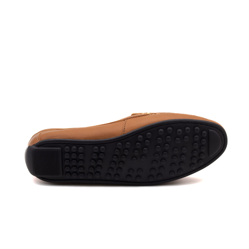 Mocassim Feminino Liv em Couro Alfa Tan - 36009AT Mocassim Feminino Liv em Couro Alfa Tan - 36009AT