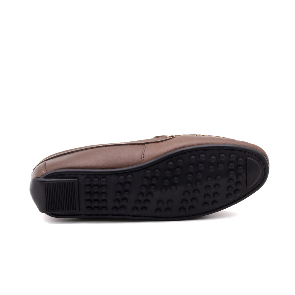 Mocassim Feminino Liv em Couro Bison Chocolate - 3665BC Mocassim Feminino Liv em Couro Bison Chocolate - 3665BC