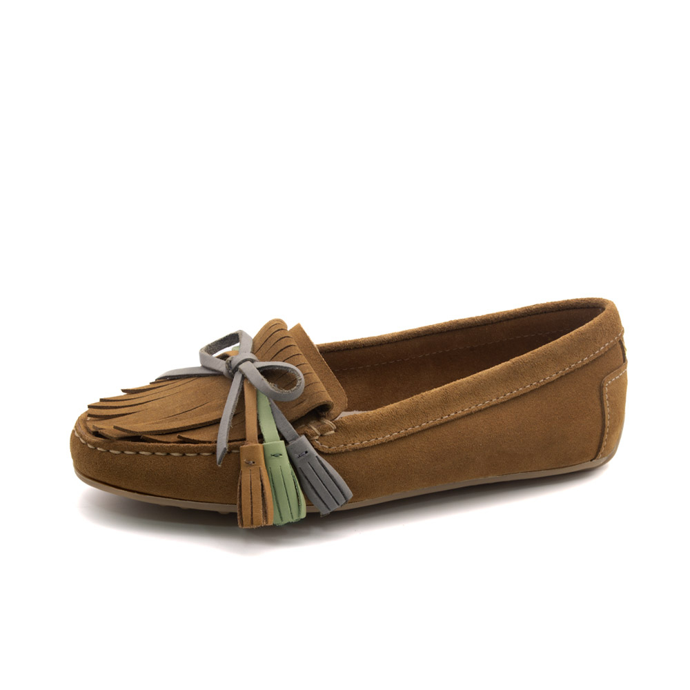 Mocassim Feminino Liv em Couro Camurça Desert - 3694CD Mocassim Feminino Liv em Couro Camurça Desert - 3694CD