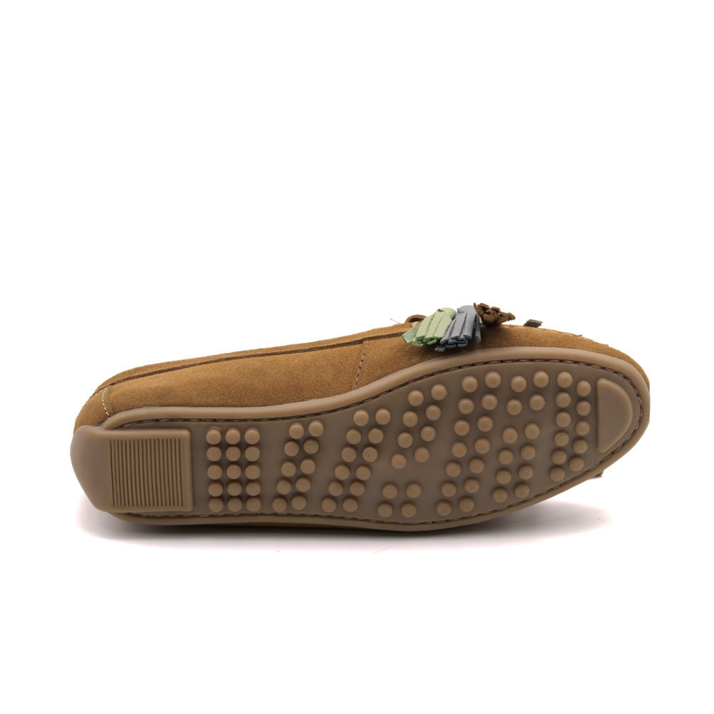 Mocassim Feminino Liv em Couro Camurça Desert - 3694CD Mocassim Feminino Liv em Couro Camurça Desert - 3694CD