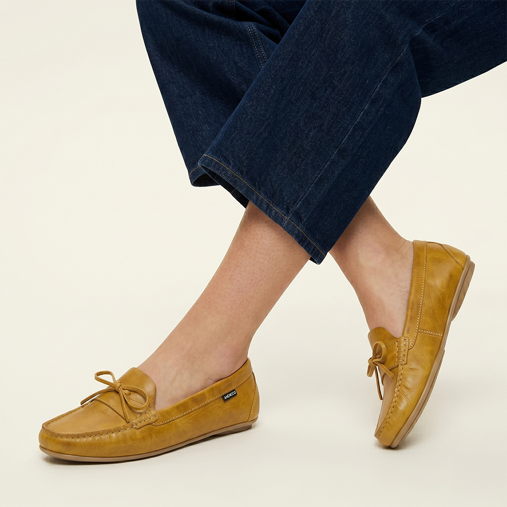 Mocassim Feminino Liv em Couro Crush Melone - 3664CM