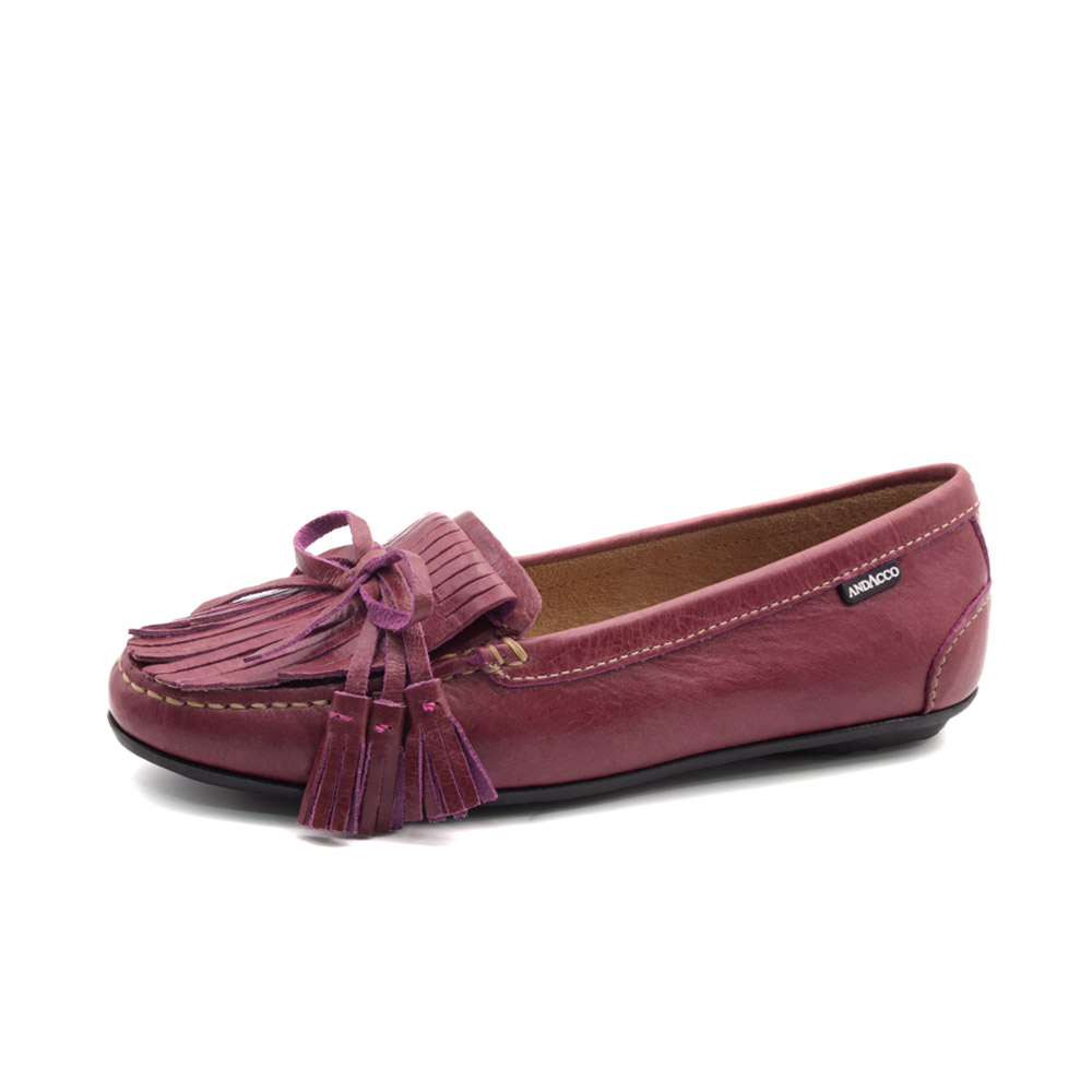 Mocassim Feminino Liv em Couro Crush Rosa - 3694CR Mocassim Feminino Liv em Couro Crush Rosa - 3694CR