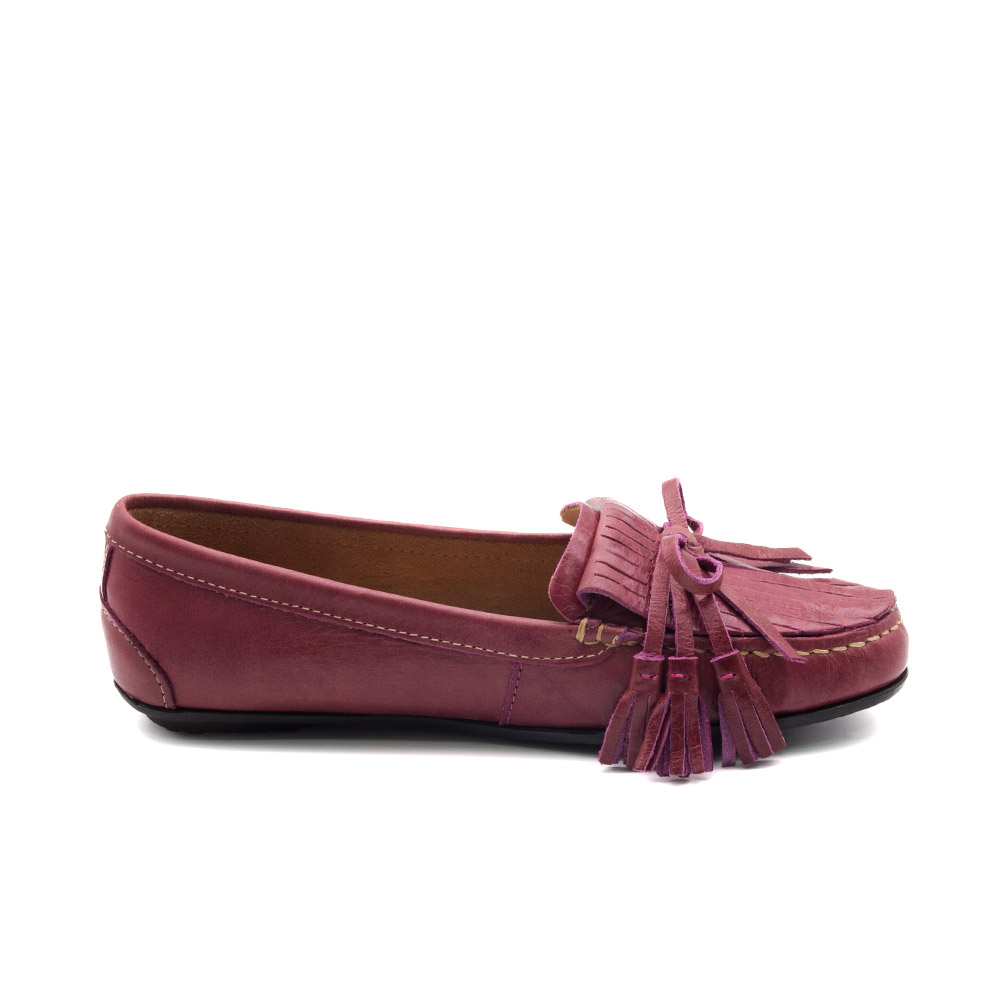 Mocassim Feminino Liv em Couro Crush Rosa - 3694CR Mocassim Feminino Liv em Couro Crush Rosa - 3694CR