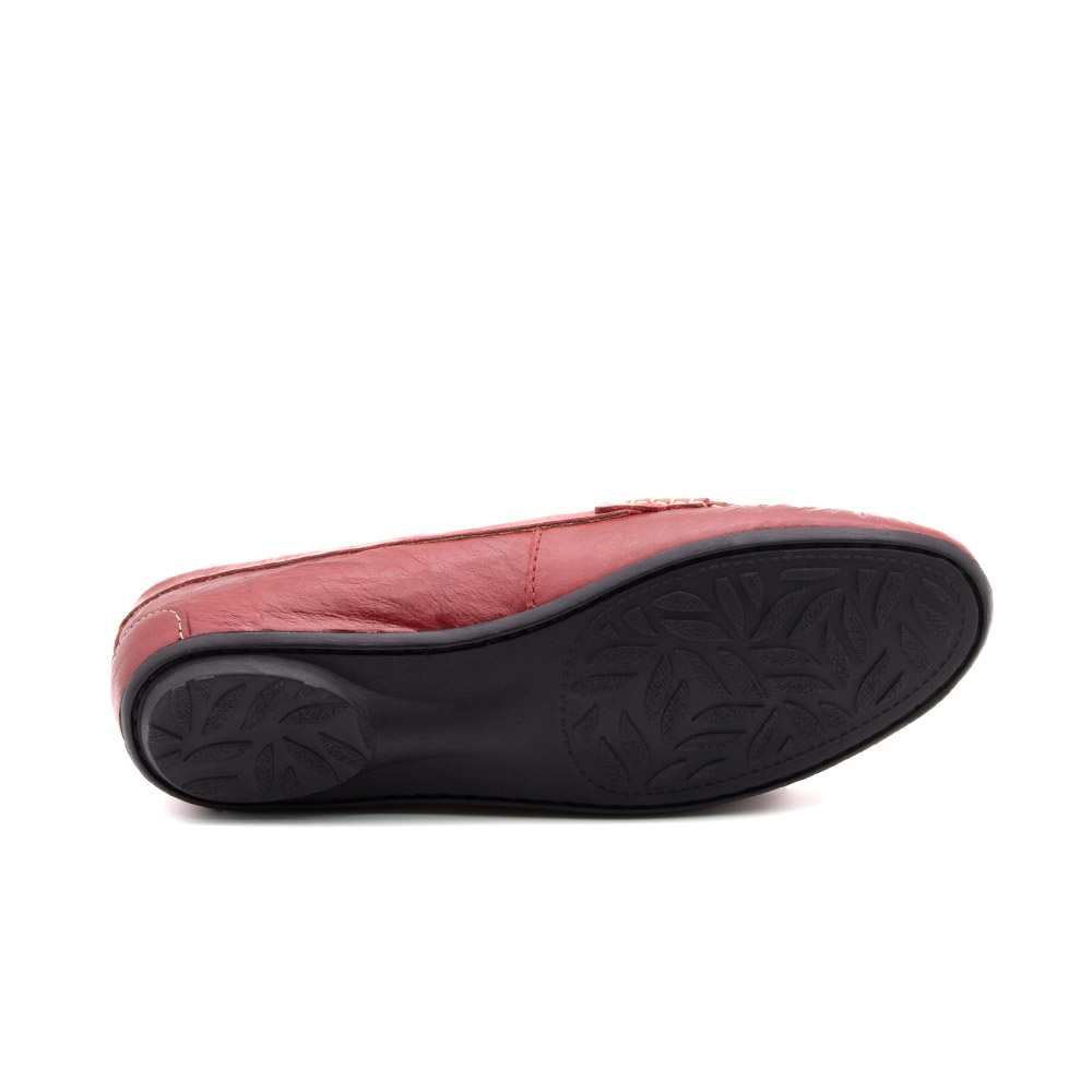 Mocassim Feminino Liv em Couro Crush Rosso - 3663CR