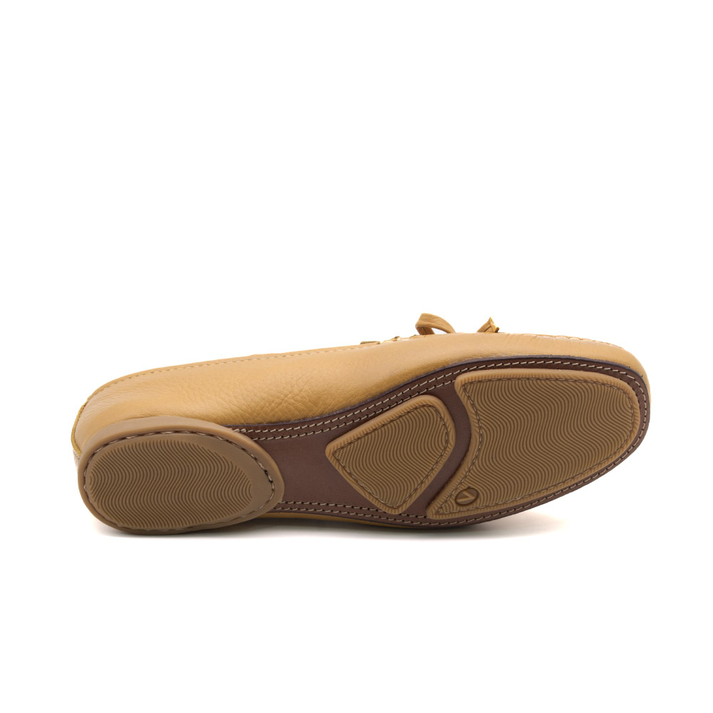 Mocassim Feminino Soleil em Couro Alfa Cheddar - 45037AC Mocassim Feminino Soleil em Couro Alfa Cheddar - 45037AC