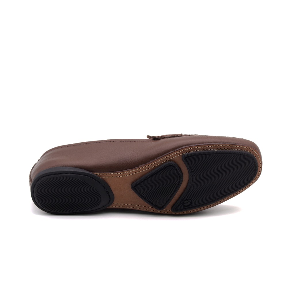 Mocassim Feminino Soleil em Couro Alfa Chocolate - 45034AC Mocassim Feminino Soleil em Couro Alfa Chocolate - 45034AC
