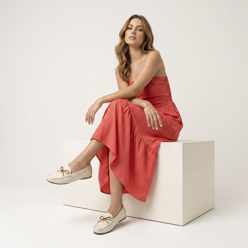 Mocassim Feminino Soleil em Couro Alfa Lua - 45002AL Mocassim Feminino Soleil em Couro Alfa Lua - 45002AL