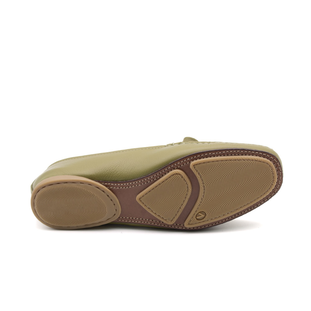 Mocassim Feminino Soleil em Couro Alfa Pistache - 45037AP Mocassim Feminino Soleil em Couro Alfa Pistache - 45037AP