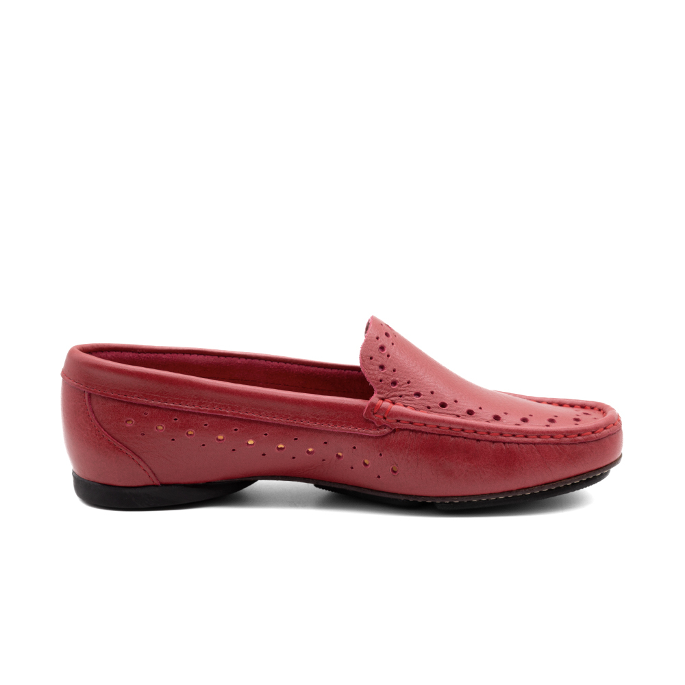 Mocassim Feminino Soleil em Couro Alfa Rubi - 45026AR