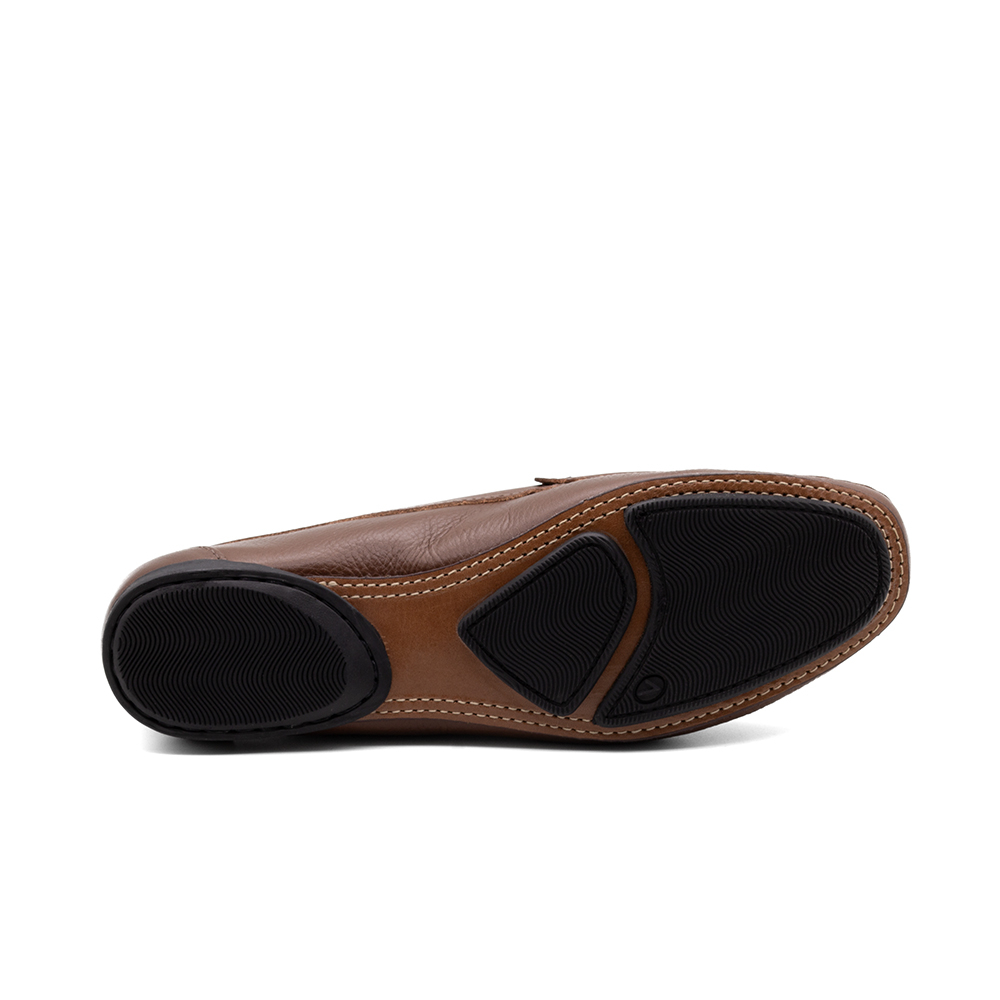 Mocassim Feminino Soleil em Couro Alfa Sepia - 45025AS