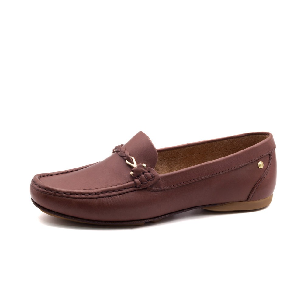 Mocassim Feminino Soleil em Couro Bravvo Mocca - 45011BM Mocassim Feminino Soleil em Couro Bravvo Mocca - 45011BM
