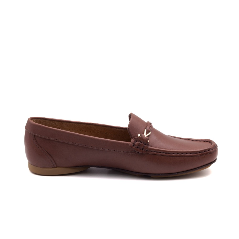 Mocassim Feminino Soleil em Couro Bravvo Mocca - 45011BM Mocassim Feminino Soleil em Couro Bravvo Mocca - 45011BM