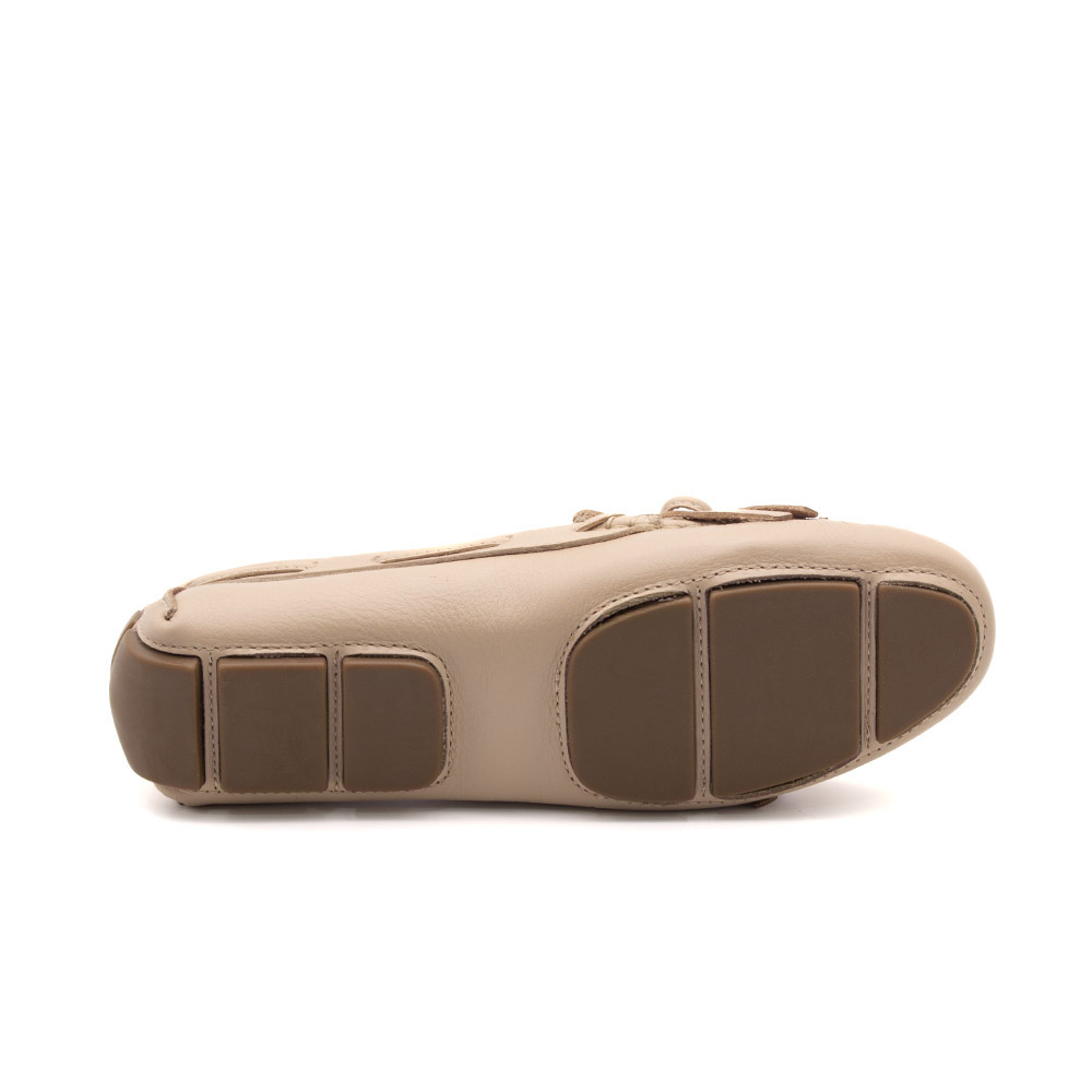 Mocassim Feminino Summer em Couro Alfa Nude - 3816AN