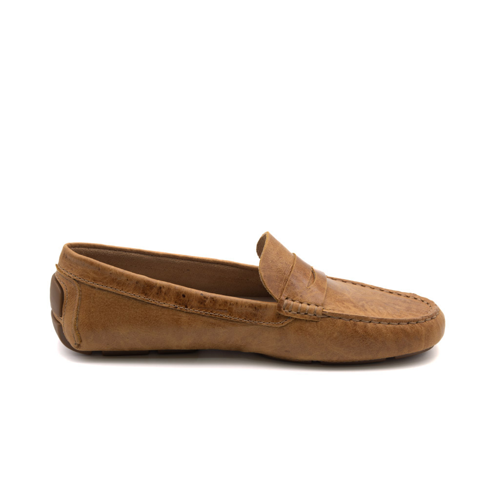 Mocassim Feminino Summer em Couro Crush Caramelo - 3812CC Mocassim Feminino Summer em Couro Crush Caramelo - 3812CC
