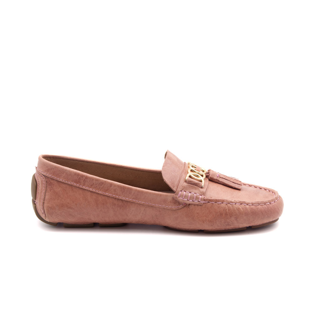 Mocassim Feminino Summer em Couro Crush Rose - 3814CR Mocassim Feminino Summer em Couro Crush Rose - 3814CR